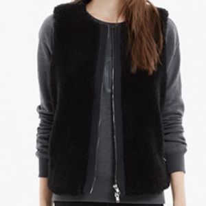 Madewell Faux Fur Zip Vest